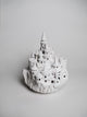 Castle night light, ceramics, with garland for kids room, magic fortress on cliff, lamp warm light, hogwarts interior decor, nightlight