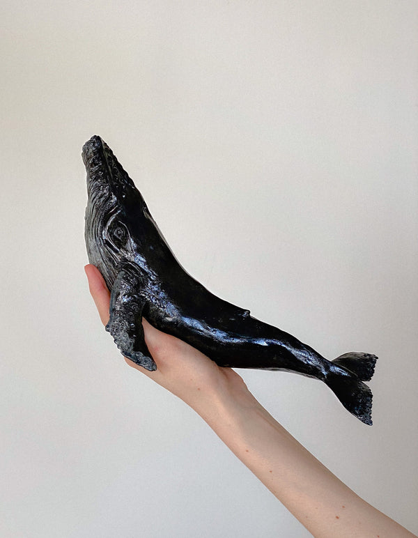 Humpback whale made of ceramics