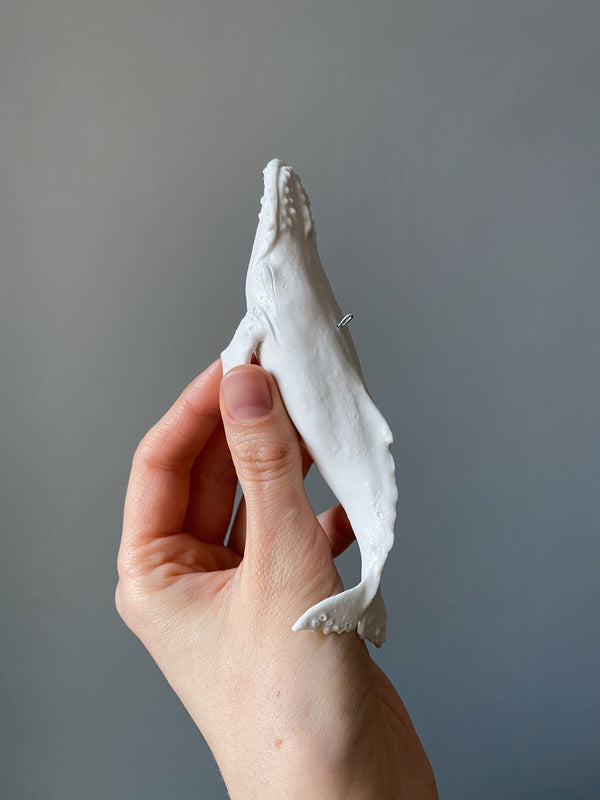Tim – Porcelain whale sculpture