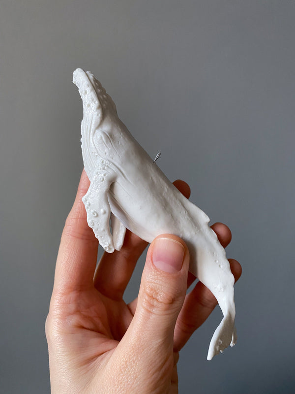 Tim – Porcelain whale sculpture