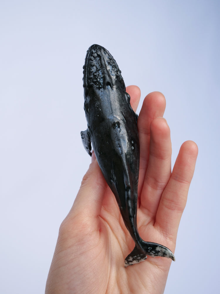 Whale Sammy: small, black & white, hanging