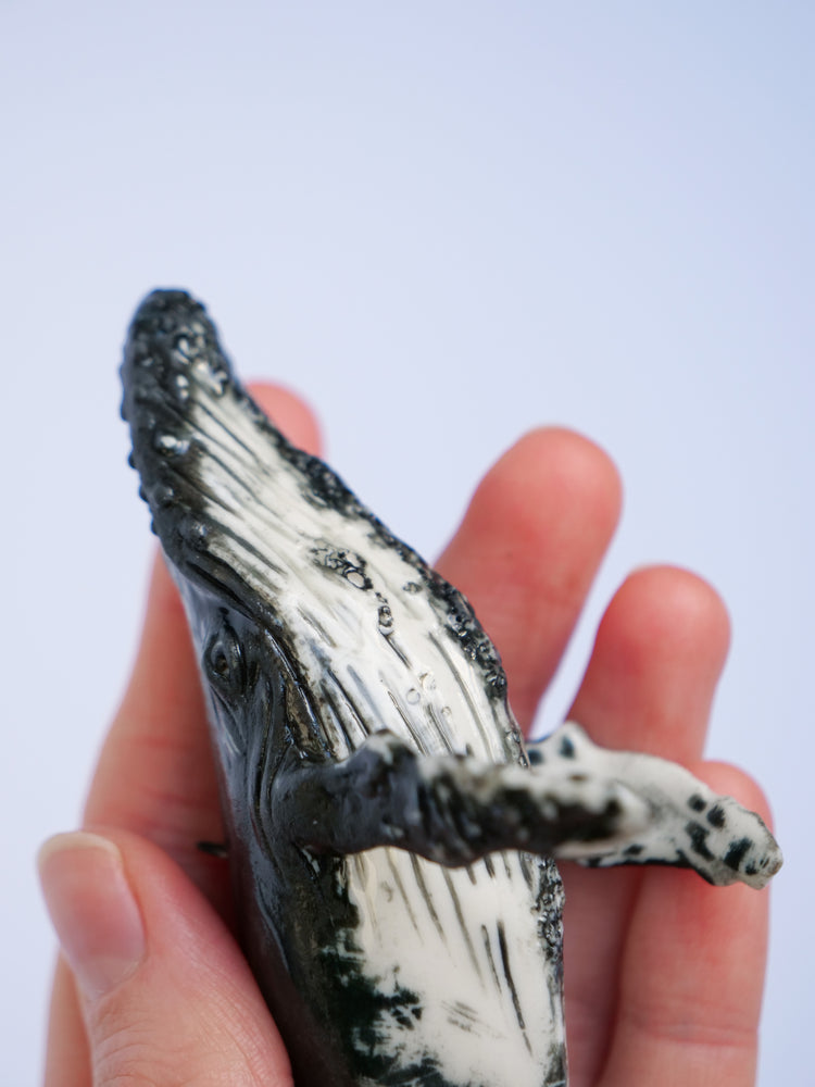 Whale Sammy: small, black & white, hanging