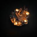 Castle night light, ceramics, with garland for kids room, magic fortress on cliff, lamp warm light, hogwarts interior decor, nightlight