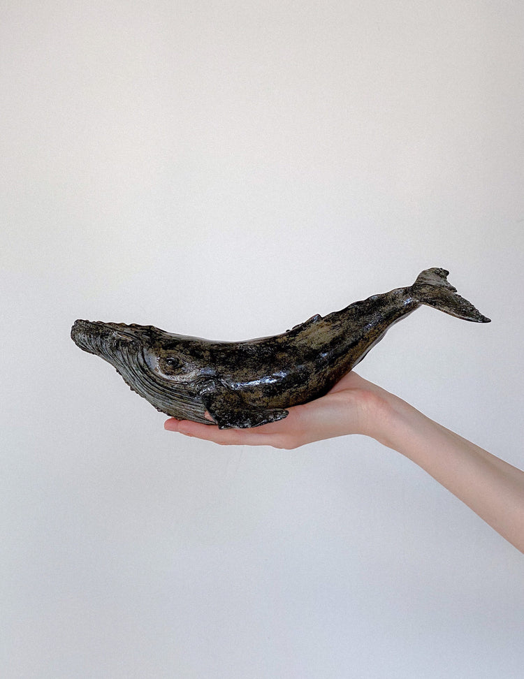 Humpback whale made of ceramics