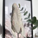 Ceramic sculpture “Albino humpback whale”, porcelain whale miniature