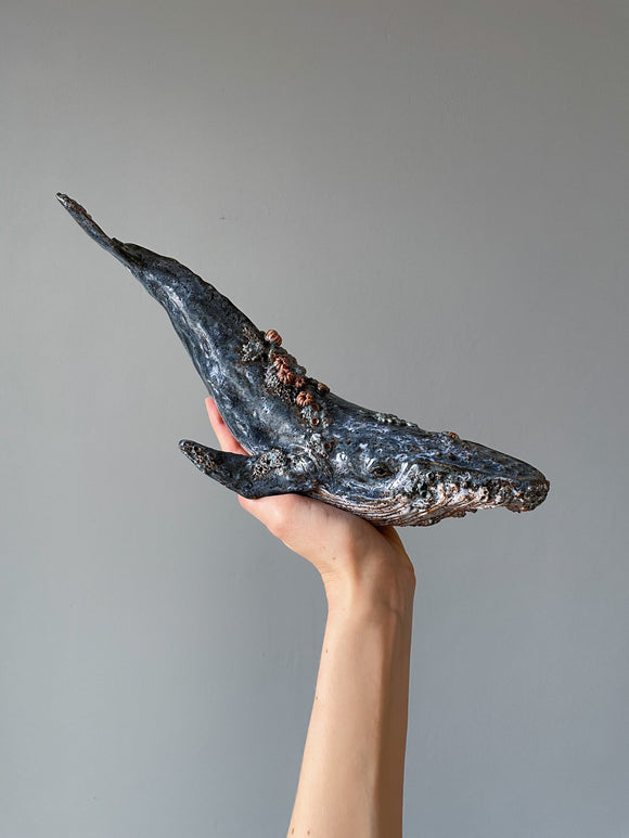 Humpback whale made of ceramics